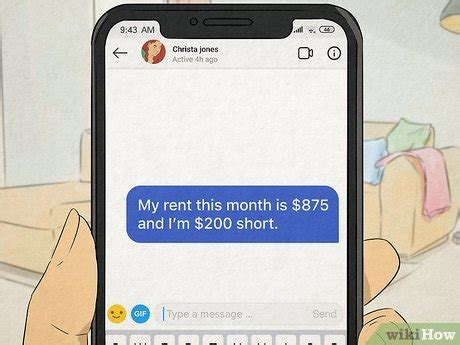 how to ask for money from a man via text examples