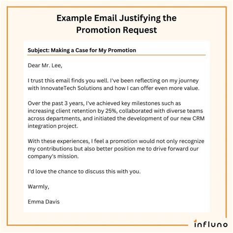 How To Ask For Promotion In Email Sample