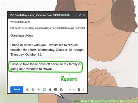 how to ask for time off from work