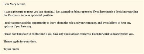 how to ask interview status through email subject line