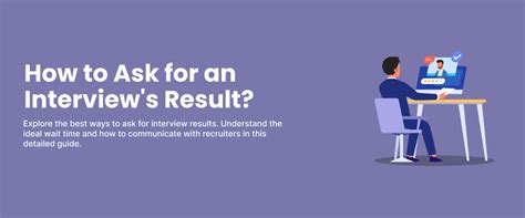 how to ask the interview result sample