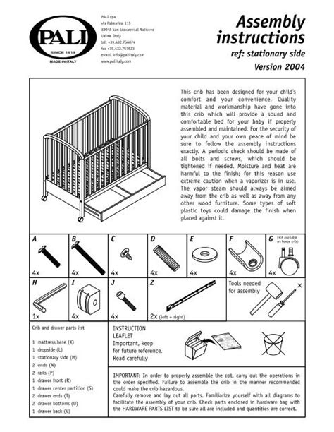 How To Assemble A Pali Crib