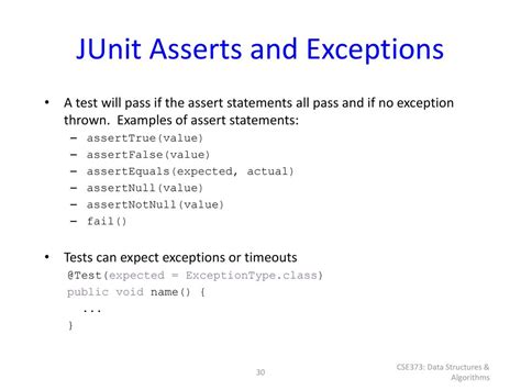 How To Assert Expected Exception In Junit