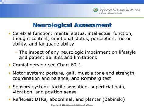 how to assess nervous system