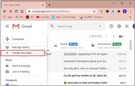 how to assign certain emails to a folder in gmail