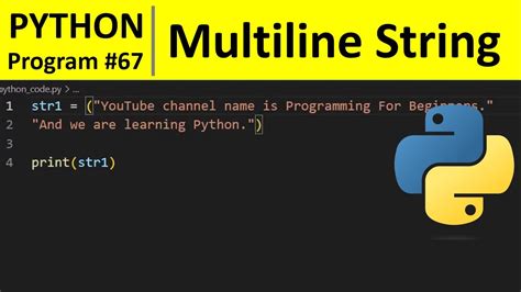 how to assign multiline string in python