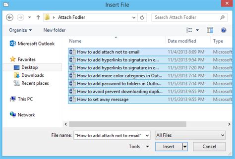 How To Attach A Complete Folder In Outlook