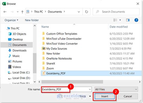 how to attach a file link in excel