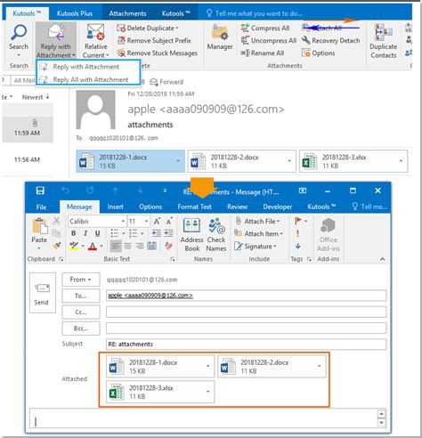 how to attach a file to an email reply in outlook