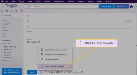 How To Attach A Folder To Yahoo Email