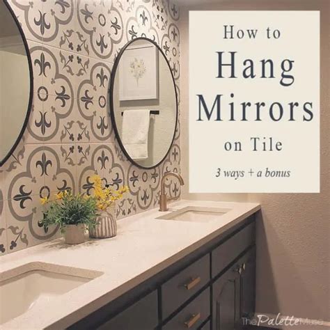 How To Attach A Mirror To A Tiled Wall