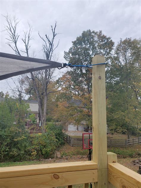 How To Attach A Shade Sail To A Tree