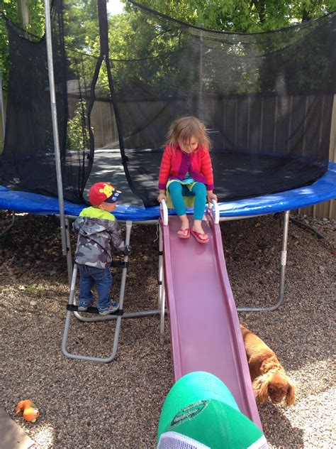 How To Attach A Slide To A Trampoline