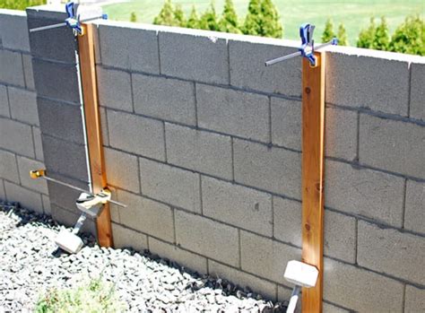 How To Attach A Trellis To A Cinder Block Wall