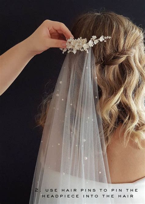  79 Stylish And Chic How To Attach A Veil To Hair Down For Short Hair