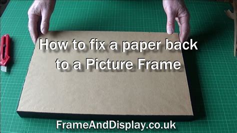 How To Attach Backing To Frame