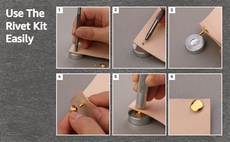 How To Attach Double Cap Rivets