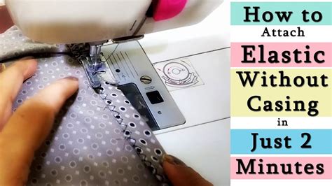 how to attach elastic to fabric without sewing