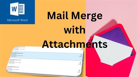 how to attach file in mail merge