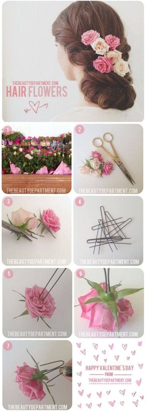 How To Attach Flowers To Hair Clips