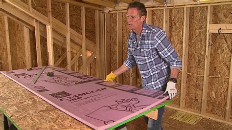how to attach foam board to studs