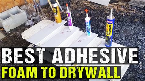 how to attach foam to drywall