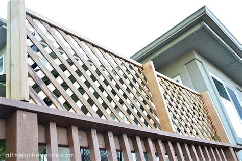 How To Attach Lattice To A Deck For Privacy