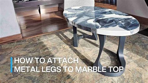 How To Attach Marble Table Top To Base