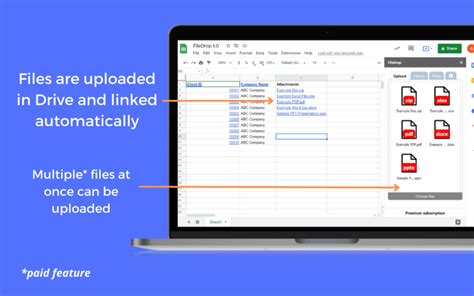 how to attach pdf file in google sheets