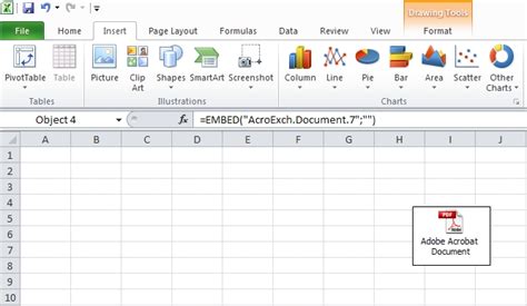 how to attach pdf in excel and email