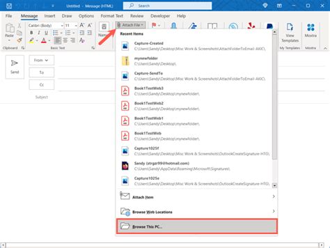 How To Attach Picture Folder In Email
