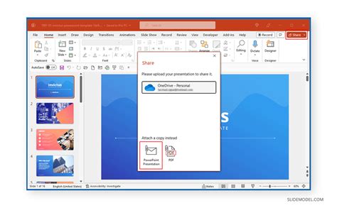How To Attach Powerpoint Slide To Email