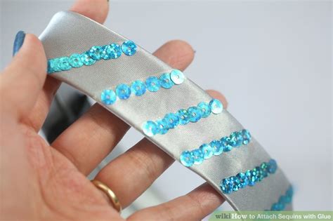 how to attach sequins with glue
