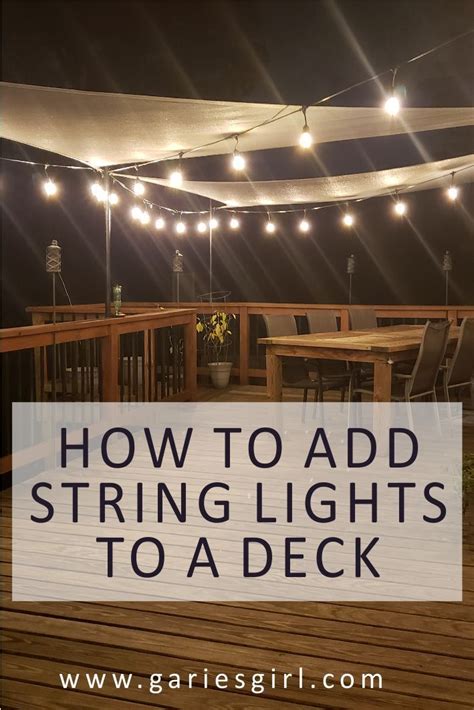 How To Attach String Lights To A Deck