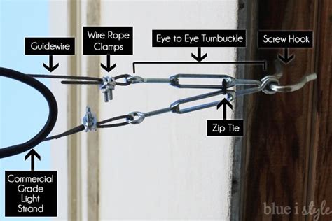 How To Attach String Lights To Guide Wire