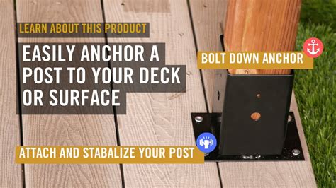 How To Attach Support Post To Deck