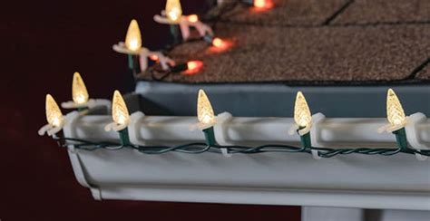 How To Attach Xmas Lights To Gutter