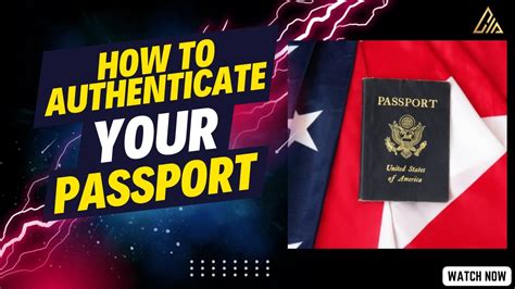 How To Authenticate A Us Passport