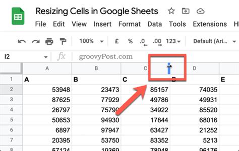 how to auto adjust cell width in google sheets