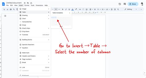 how to auto adjust column width in google docs