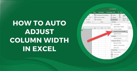 how to auto adjust data in excel