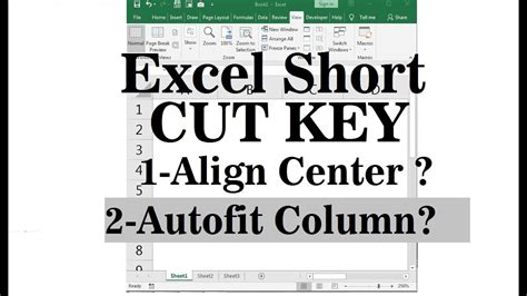 how to auto align in excel