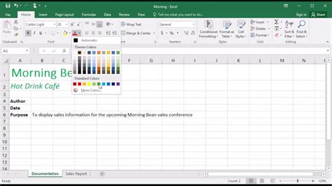 how to auto change text color in excel