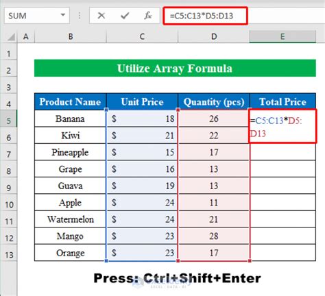 how to auto multiply columns in excel