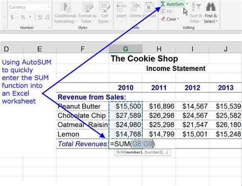 how to auto sum 2 columns in excel