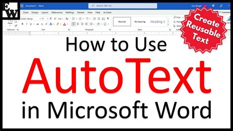 how to auto type in word using youtube