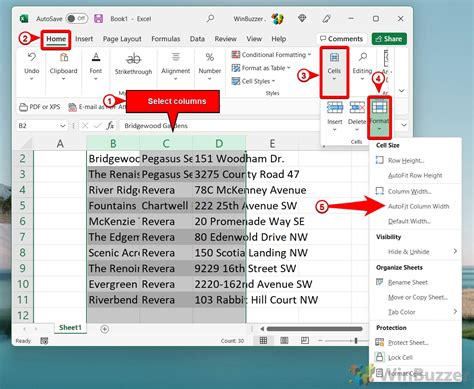 how to autofit columns and rows in excel