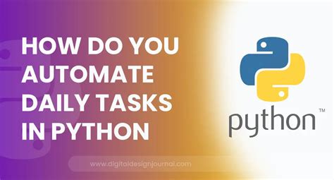 how to automate daily tasks using python