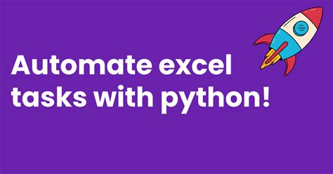how to automate excel tasks with python