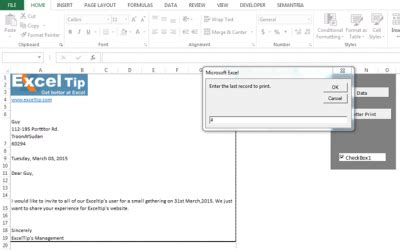 how to automate mail merge in excel